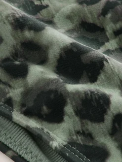 Next Green/Black Leopard Print Brazilian High Leg Bikini Bottoms^Women Swimwear