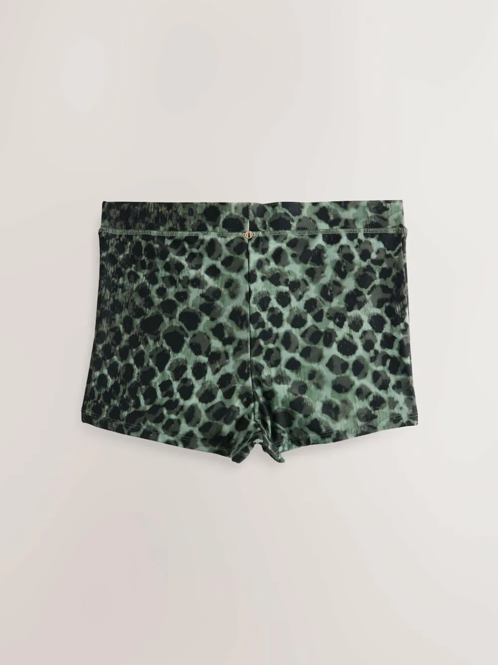 Best Next Shorts Bikini Bottoms Green/Black Leopard Print