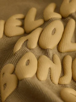 New Next Small Short Sleeve Graphic T-Shirts 5 Pack (3mths-7yrs) Green/Charocal/Stone/Pink/Brown