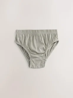 Sale Next Briefs 5 Pack (1.5-16yrs) Green/Ecru Stripe