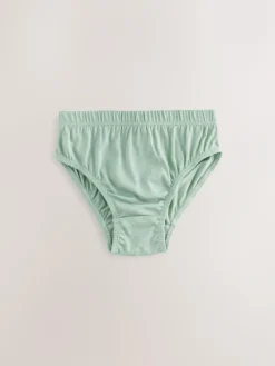 Sale Next Briefs 5 Pack (1.5-16yrs) Green/Ecru Stripe