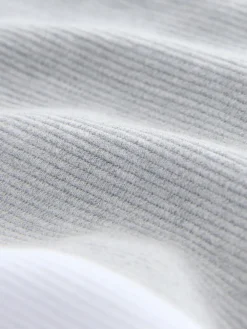 Clearance Next 100% Cotton Short Sleeve Button Up Block Polo Shirt Green/Grey