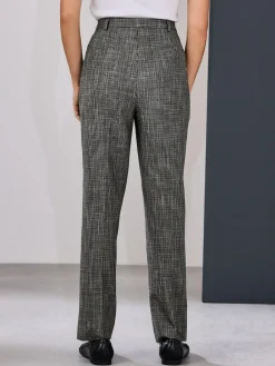 Next Green/Grey Check Slim Trousers^Women Pants|Suits & Tailoring