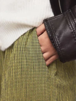 Next Gingham Wide Leg Trousers^Women Pants