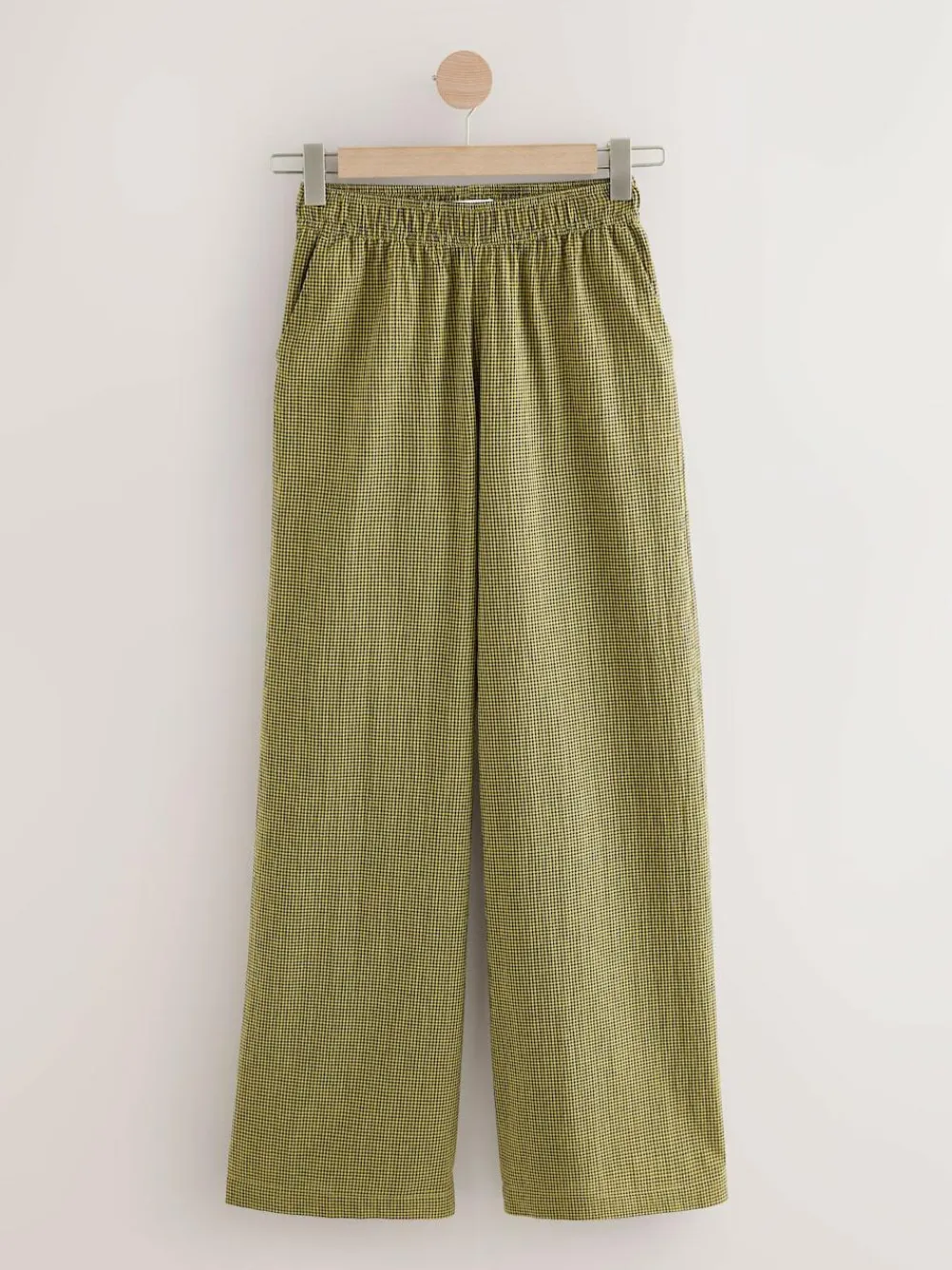 Next Gingham Wide Leg Trousers^Women Pants