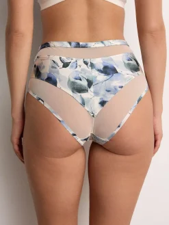 Next Mesh Trim High Waist High Leg Knickers 3 Pack^Women Panties|All Lingerie