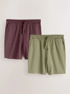 Next Loopback Soft Touch 2 Pack Jogger Shorts^ Loungewear|Shorts