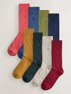 Next 8 Pack Embroidered Lasting Fresh Socks^ Socks|Socks