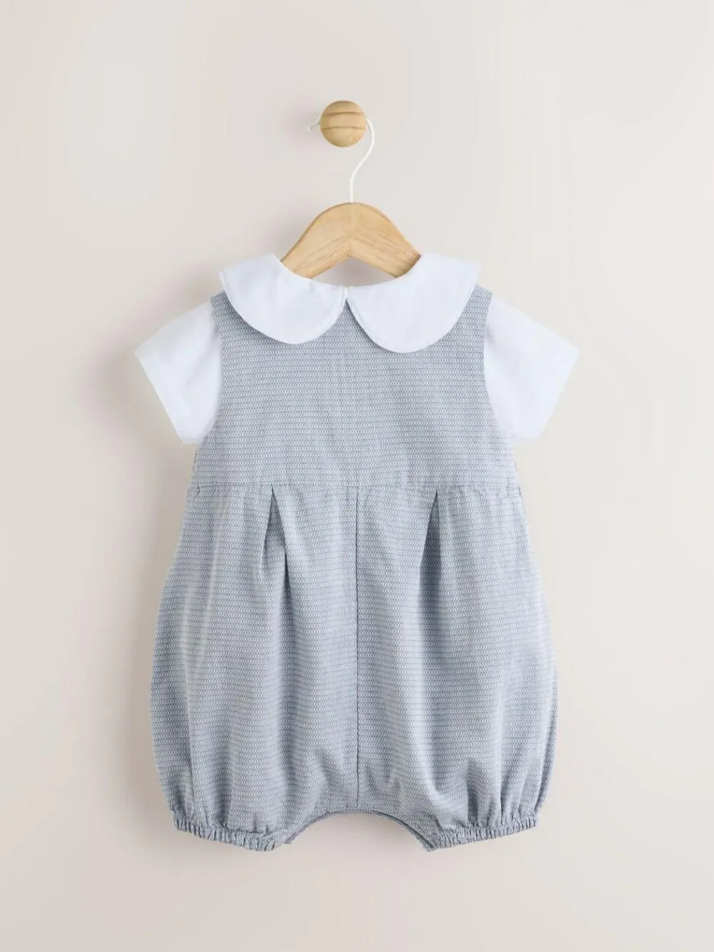 Hot Next Grey 100% Cotton Smart Baby Romper, Bodysuit And Socks Dungarees Set (0mths-2yrs)