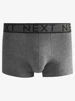 Discount Next Grey 10 pack Cotton Rich Blend Hipsters Boxers