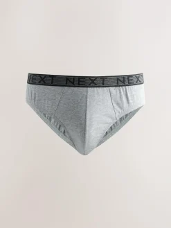 Clearance Next 10 pack Cotton Rich Briefs Grey