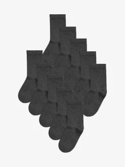 Best Next 10 Pack Cotton Rich Socks Grey