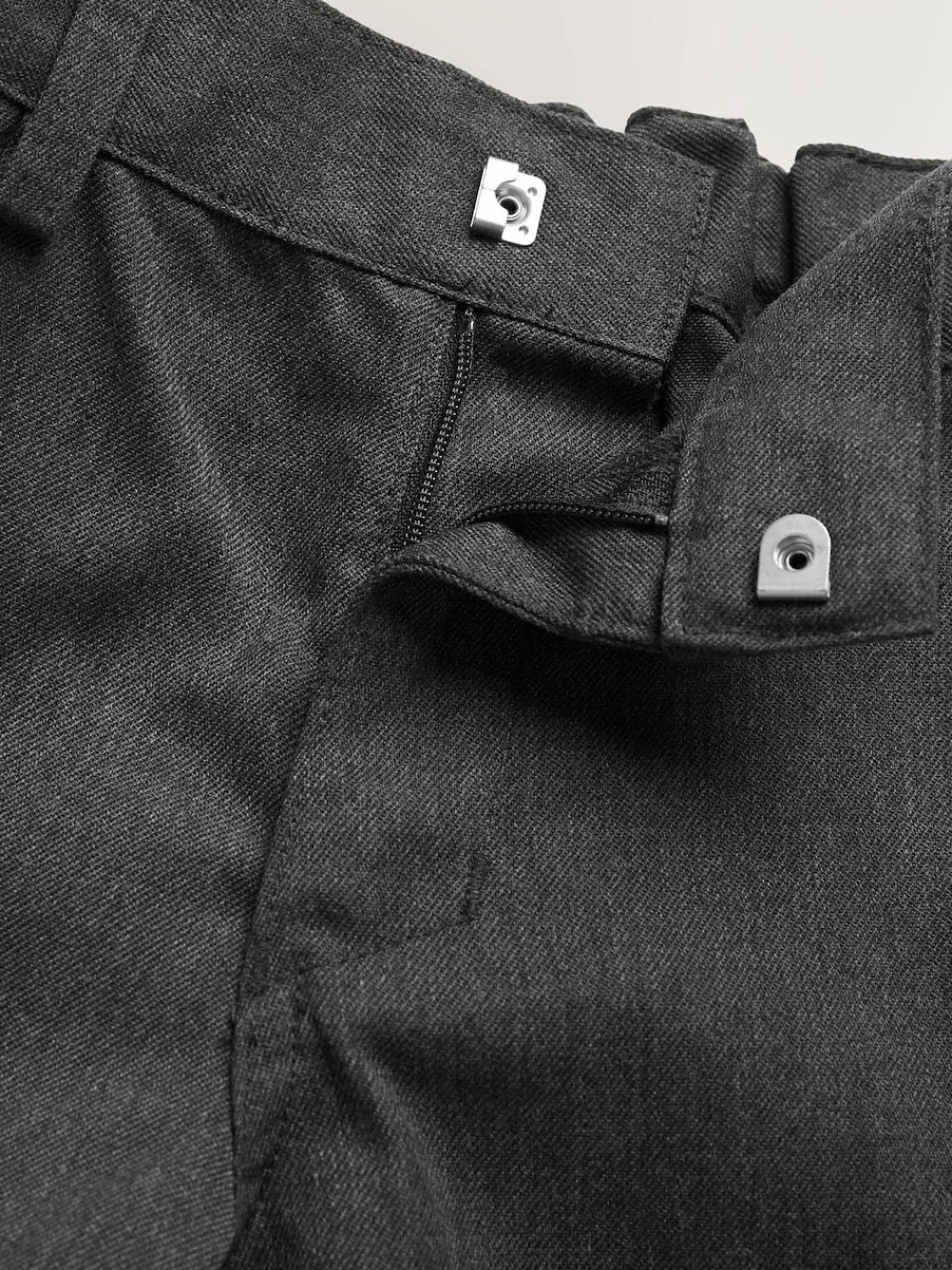 New Next 2 Pack Flat Front School Shorts (3-14yrs) Grey