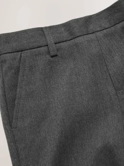 Next 2 Pack Flat Front School Shorts (3-14yrs) Grey