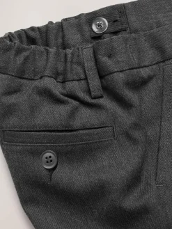 Next 2 Pack Flat Front School Shorts (3-14yrs) Grey