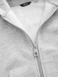 Next Grey 1 Pack Plain Zip Through Hoodie (3-16yrs)