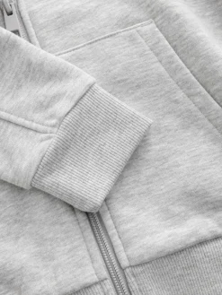 Next Grey 1 Pack Plain Zip Through Hoodie (3-16yrs)