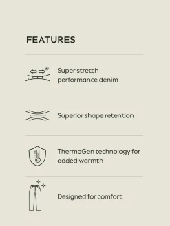 Online Next Grey - ThermoGen Straight Fit Motionflex Jeans
