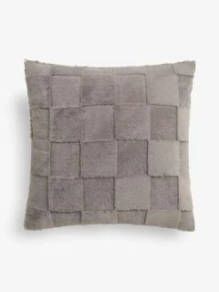 Outlet Next 59 x 59cm Jasper Checkerboard Cushion Grey