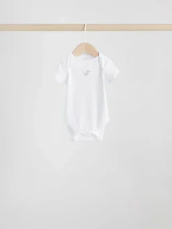 Discount Next Grey Baby Short Sleeved Bodysuits 5 Pack