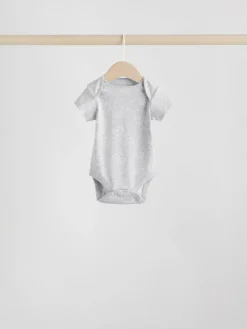 Discount Next Grey Baby Short Sleeved Bodysuits 5 Pack