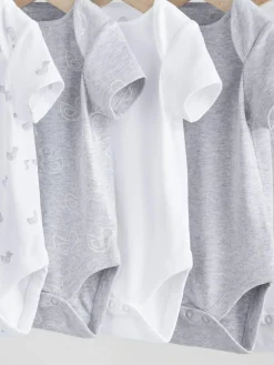 Discount Next Grey Baby Short Sleeved Bodysuits 5 Pack
