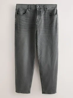 Next Grey Barrel Fit Classic Stretch Jeans