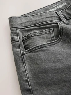 Next Grey Barrel Fit Classic Stretch Jeans