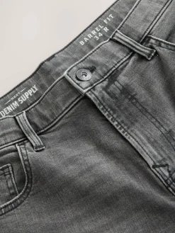 Next Grey Barrel Fit Classic Stretch Jeans