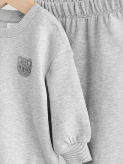 Hot Next Baby Sweatshirt and Joggers Set (0mths-2yrs) Grey Bear
