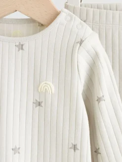 New Next Grey Big Smiles Baby Top and Leggings Set (0mths-2yrs) (0mths-2yrs)