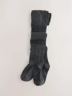 Next Cotton Rich Cable Tights 5 Pack^ Socks & Tights|Socks & Tights