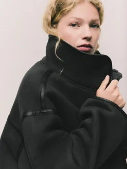 Outlet Next Borg Reversible Jacket Grey