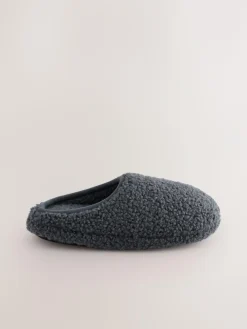 Next Grey Borg Warm Lined Slipper Mules^BOY Nightwear
