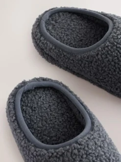 Next Grey Borg Warm Lined Slipper Mules^BOY Nightwear