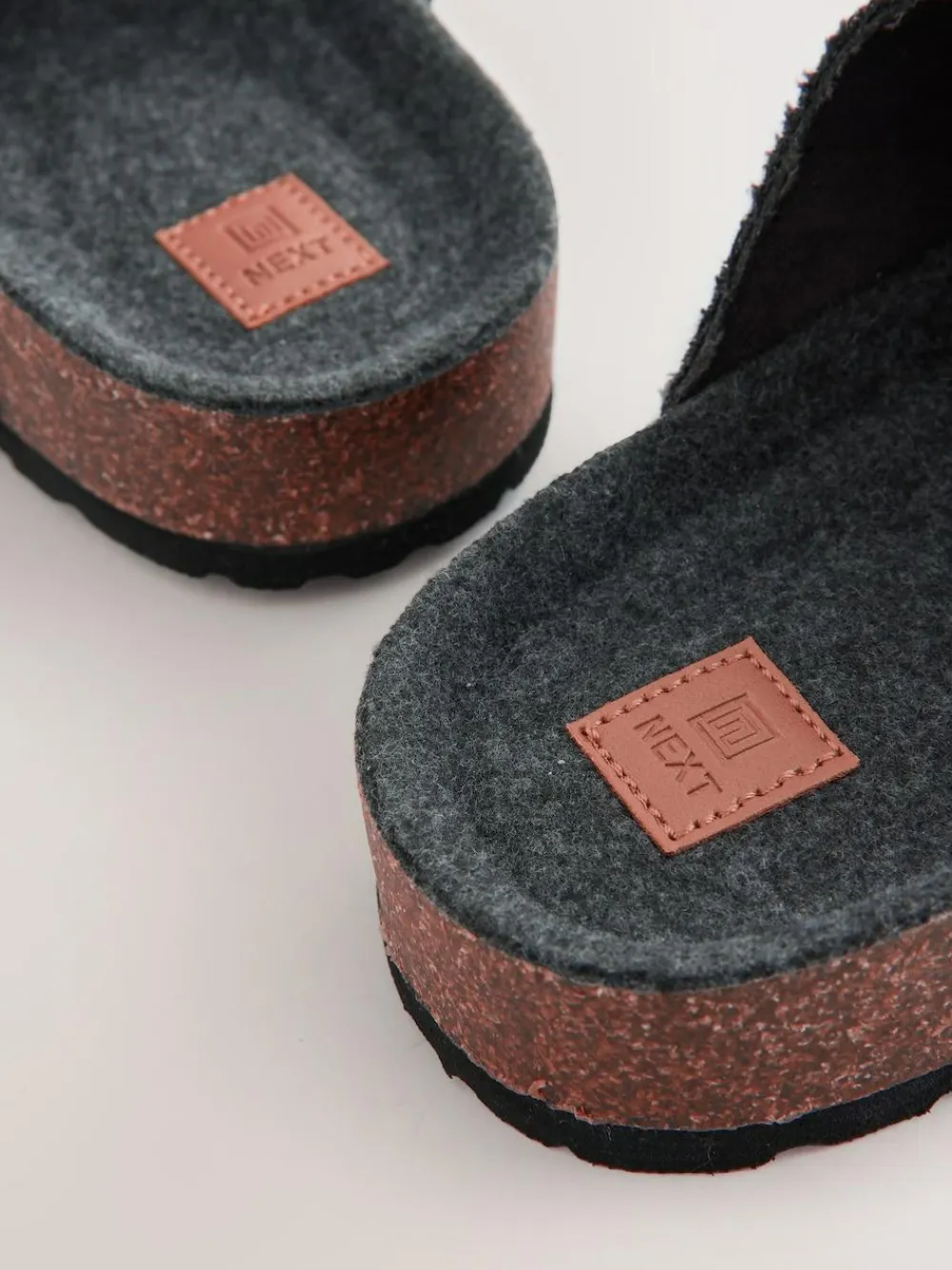 Next Grey Buckle Mule Slippers^ Slippers|Slippers