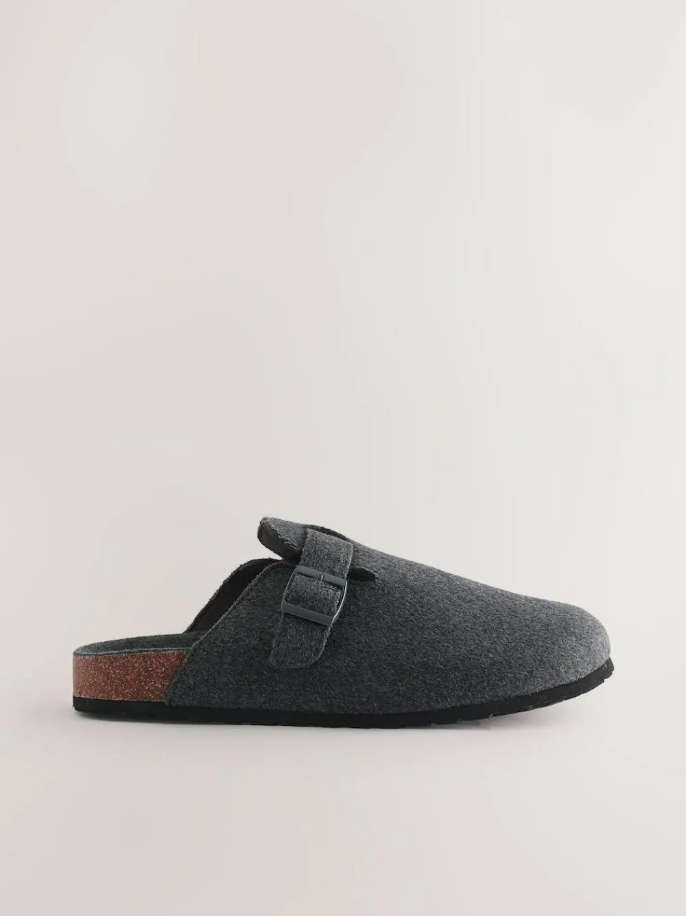Next Grey Buckle Mule Slippers^ Slippers|Slippers