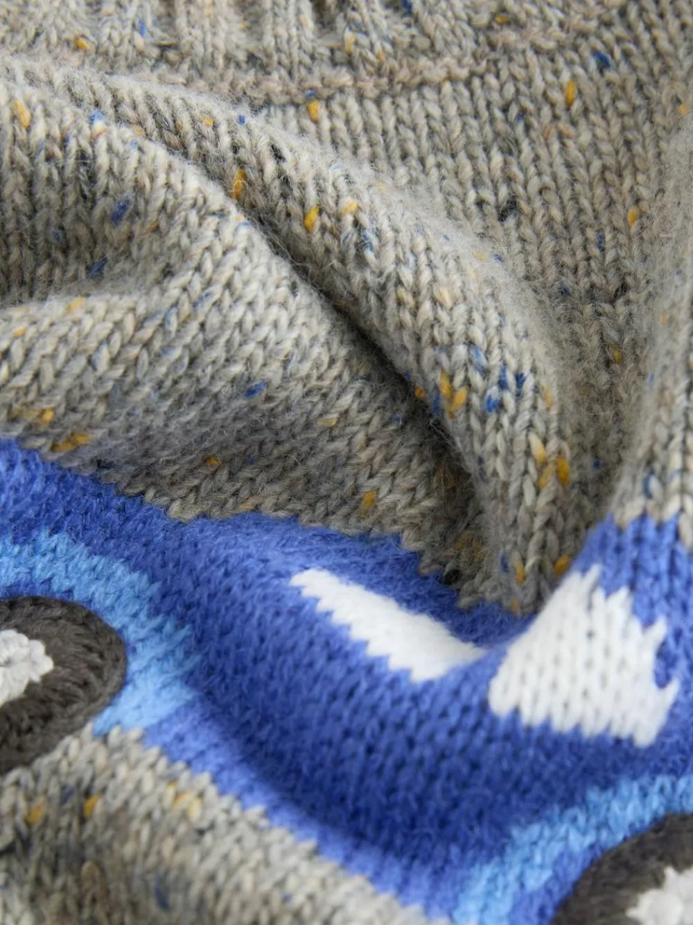 Next Grey Car Knitted Jumper (3mths-7yrs)^BOY Baby Winter Clothing|Cosy Club