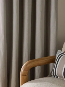 Sale Next Grey Charcoal Blackout/Thermal Cotton Eyelet Curtains