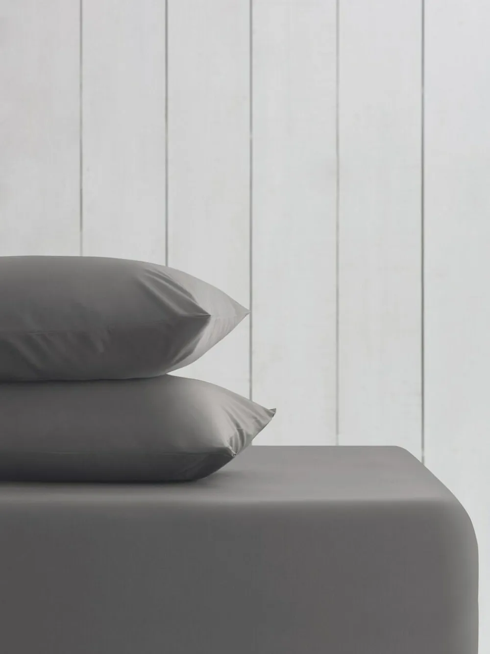 Next Grey Charcoal Cotton Rich Deep Fitted Bed Sheet^ Bedsheets & Pillow Cases