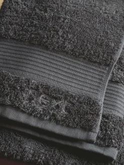 Next Grey Charcoal Egyptian Cotton Towel^ Towels & Bathmats