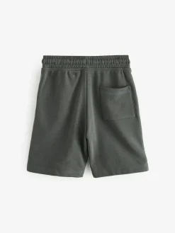 Next Grey Charcoal Regular Fit Basic Shorts (3-16yrs)^BOY Shorts
