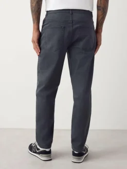 Discount Next Grey Charcoal Regular Tapered Fit Classic Stretch Jeans