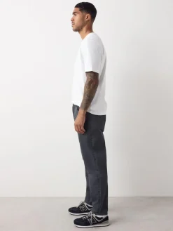 Discount Next Grey Charcoal Regular Tapered Fit Classic Stretch Jeans