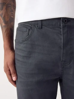 Discount Next Grey Charcoal Regular Tapered Fit Classic Stretch Jeans