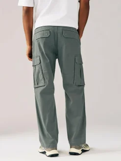 Next Relaxed Fit Cotton Stretch Cargo Trousers^ Pants & Chinos
