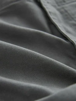 Next Grey Charcoal Straight Fit Cotton Stretch Cargo Trousers^ Pants & Chinos