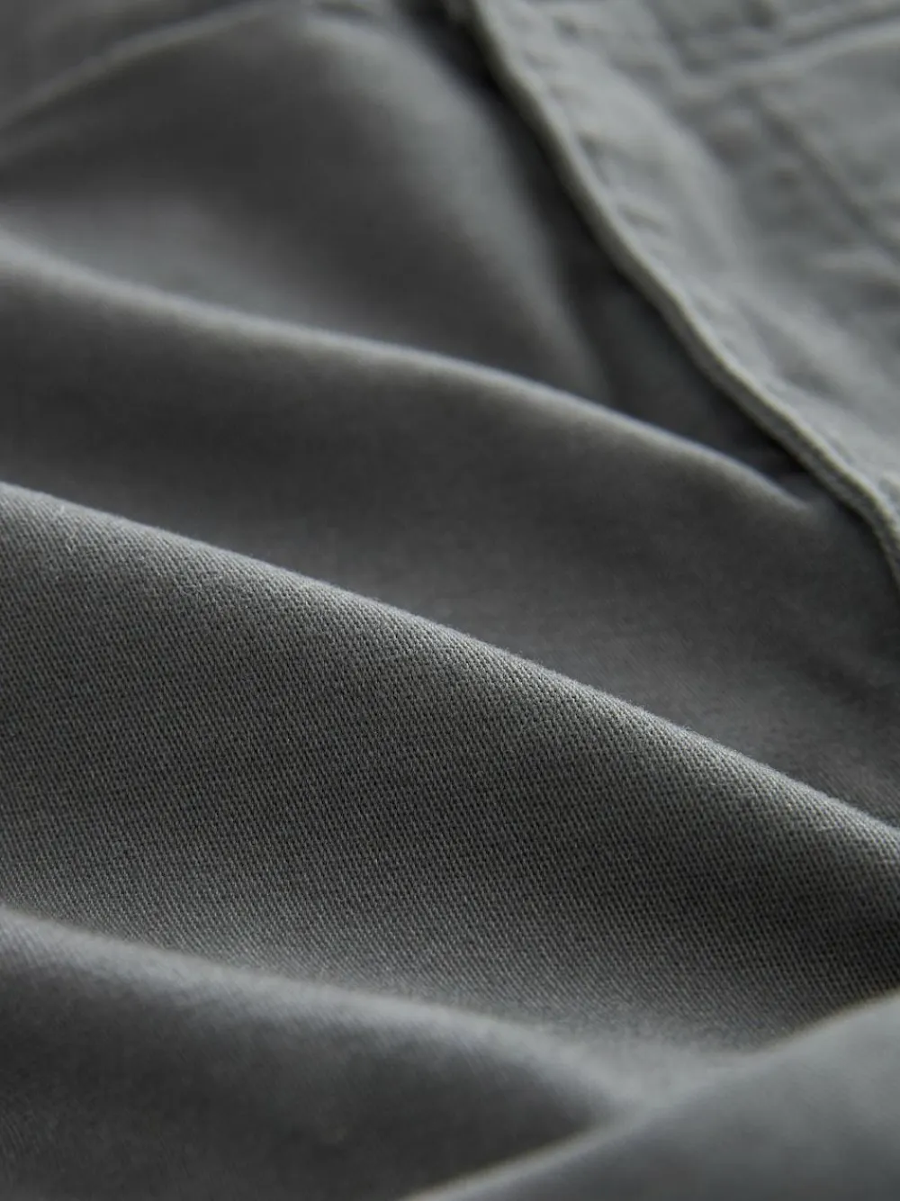 Next Grey Charcoal Straight Fit Cotton Stretch Cargo Trousers^ Pants & Chinos