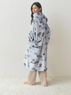 Next Grey Charlie The Cockapoo Oversized Hooded Blanket^Women Loungewear