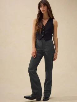 Hot Next Grey Check Bootcut Sculpting Tailored Trousers